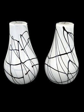 Murano Ragnatela Pair of Mid Centruy Lamp Shades